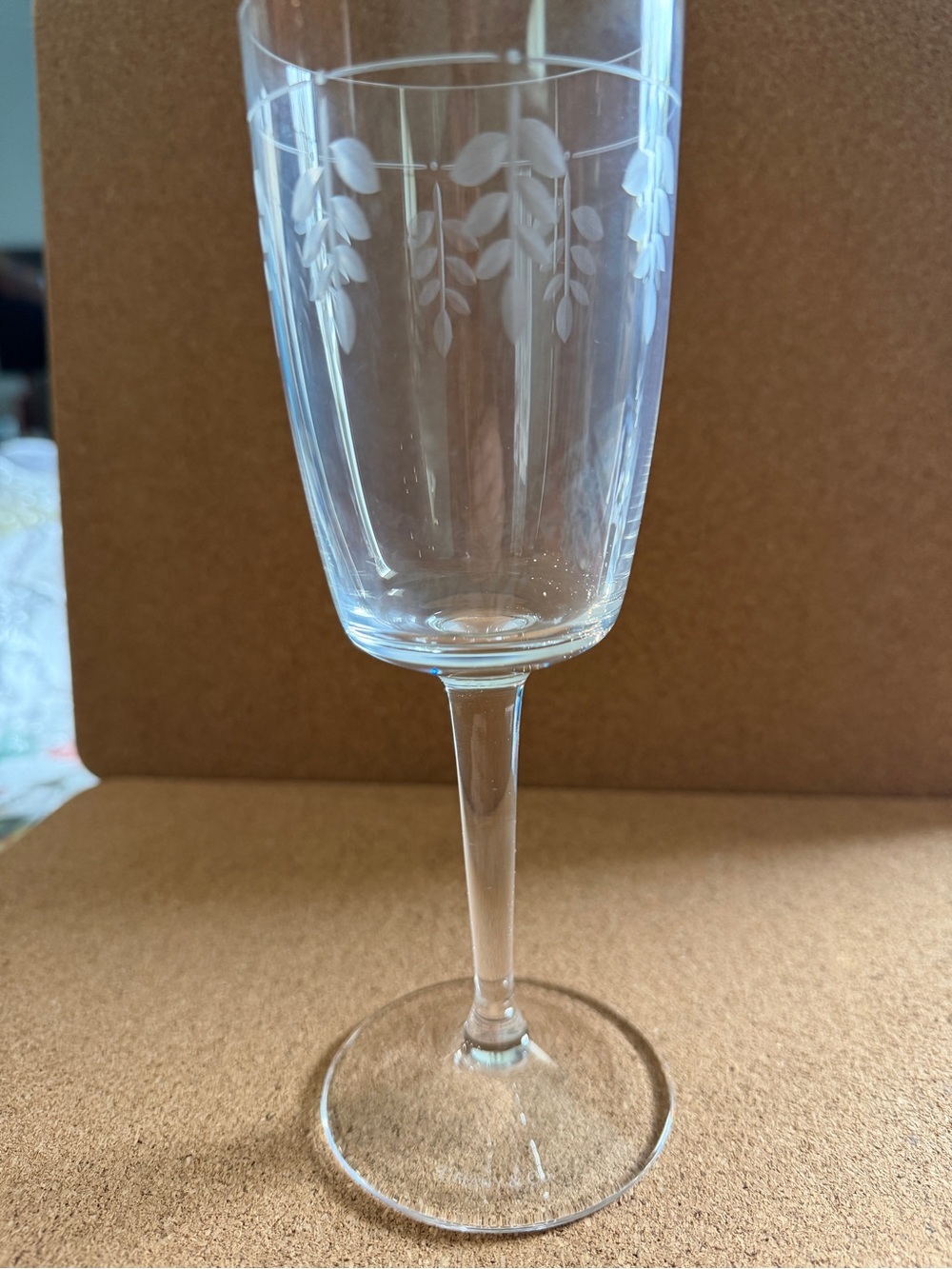 Tiffany & Co. Wisteria WHITE Wine Glass